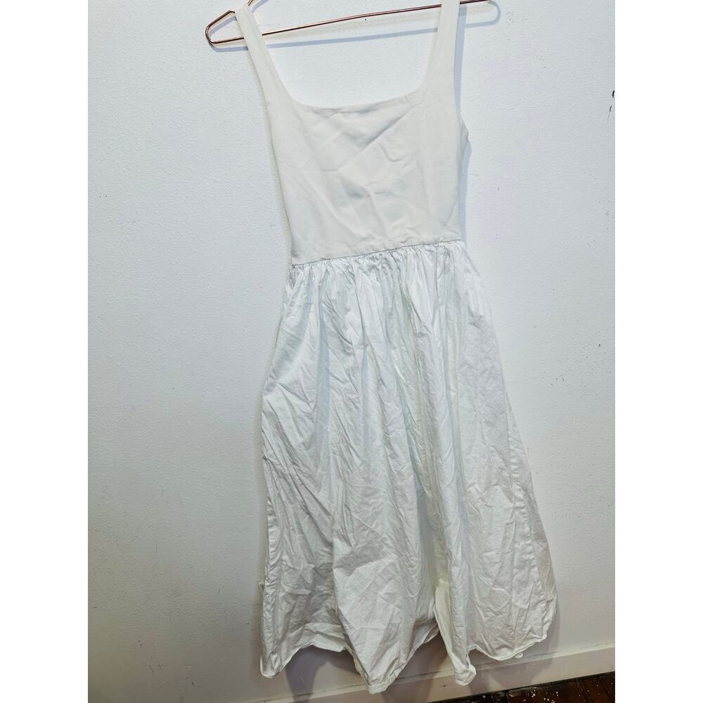 RUE SOPHIE Women's Off White Square Neckline Flowy Skirt Midi Dress Size XS - Picture 8 of 15